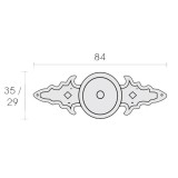 Πόμολα επίπλων Conset  C915 Οξυντέ