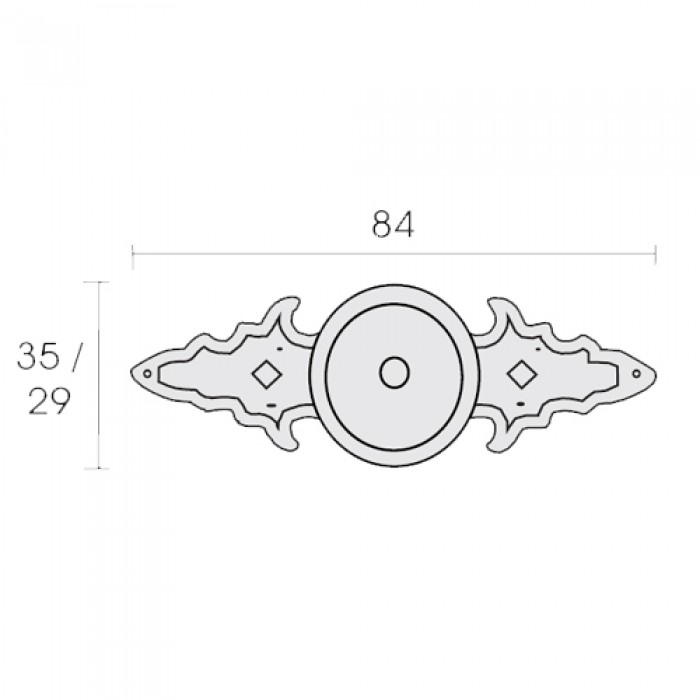 Πόμολα επίπλων Conset  C915 Οξυντέ