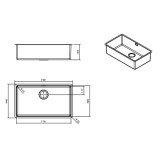 Ανοξείδωτος νεροχύτης Apell Lenear Plus FEM71-110(75x44)