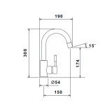 Μπαταρία Νιπτήρος La Torre New Tech 12601-100