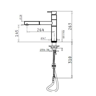 Μπαταρία κουζίνας Pyramis VIBRATO Premium - 090905901