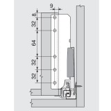 Μεταλλικά Πλαϊνά συρταριού BLUM TandemBox ANTARO 378A500GRD με ολικό ύψος 22,4cm και Βάθος 50cm σε χρώμα Γκρι