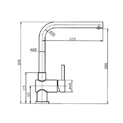 ΜΠΑΤΑΡΙΑ ΚΟΥΖΙΝΑΣ Inox Rad BP8-63-55