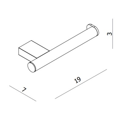 Χαρτοθήκη χωρίς κάλυμμα Langberger 280 series 21280-43B  χρώμιο