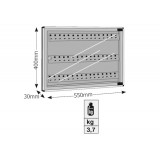 Κλειδοθήκη με 48 Θέσεις Κλειδιών 40x55x3cm Viometal 1548 Λευκή