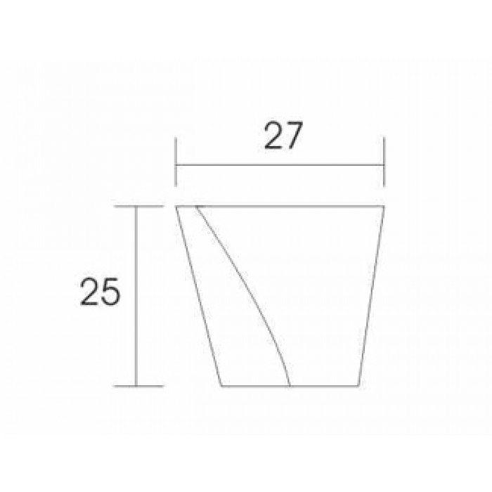 Πόμολα επίπλων Convex 751 σε Νίκελ Ματ