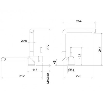 Μπαταρία κουζίνας Latorre Tech 12115-100 Chrome