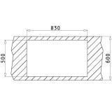 ΝΕΡΟΧΥΤΕΣ Pyramis CRYSTALON (86Χ53) 1B1D Λευκό Δεξί πλαϊνό - 109502130